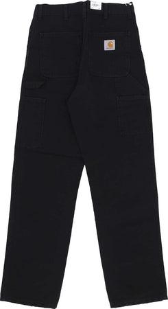 CARHARTT-WIP-Jeans-Uomo-Single-Knee-Pant-Black-Aged-Canvas-da-uomo