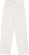 CARHARTT-WIP-Jeans-Uomo-Single-Knee-Pant-White-Rinsed-da-uomo