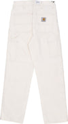 CARHARTT-WIP-Jeans-Uomo-Single-Knee-Pant-White-Rinsed-da-uomo