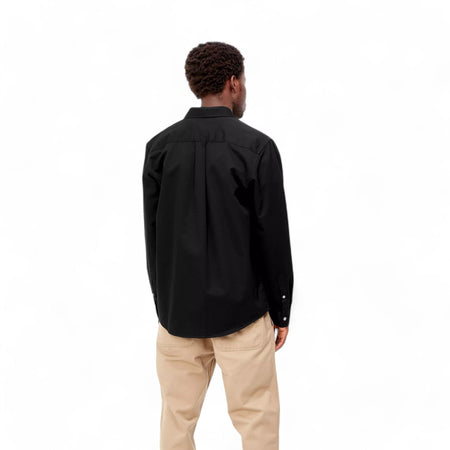 CARHARTT WIP carhartt wip l/s madison shirt - black / wax da uomo