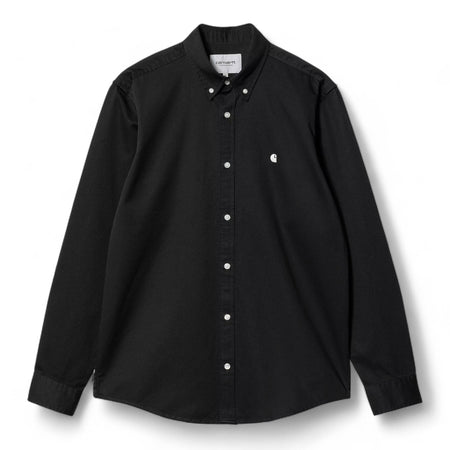 CARHARTT WIP carhartt wip l/s madison shirt - black / wax da uomo