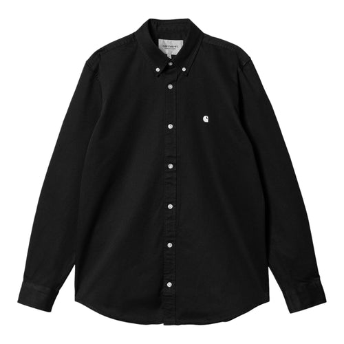 CARHARTT WIP carhartt wip l/s madison shirt - black / white da uomo