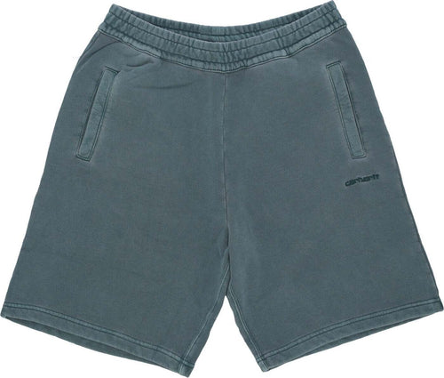 CARHARTT-WIP-Pantalone-Corto-Tuta-Felpato-Uomo-Duster-Sweat-Short-Discovery-Green-Garment-Dyed-da-uomo