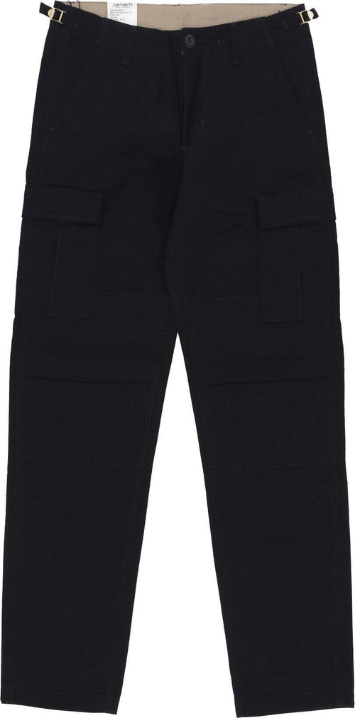 CARHARTT-WIP-Pantalone-Lungo-Uomo-Aviation-Pant-Black-Rinsed-da-uomo