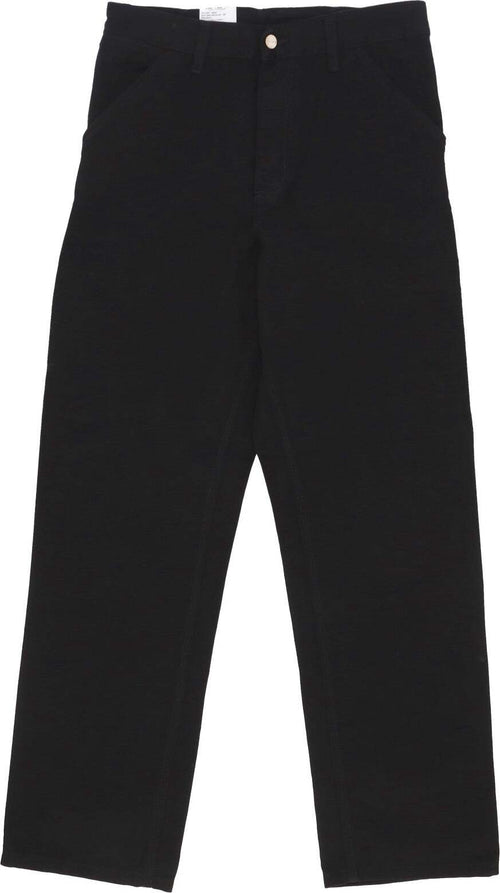 CARHARTT-WIP-Pantalone-Lungo-Uomo-Single-Knee-Pant-Black-Rinsed-da-uomo