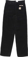 CARHARTT-WIP-Pantalone-Lungo-Uomo-Single-Knee-Pant-Black-Rinsed-da-uomo
