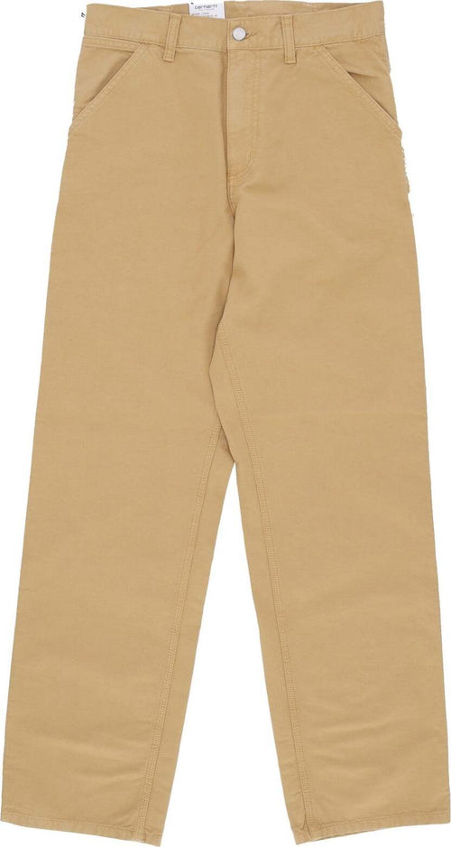 CARHARTT-WIP-Pantalone-Lungo-Uomo-Single-Knee-Pant-Bourbon-Garment-Dyed-da-uomo