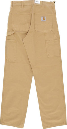 CARHARTT-WIP-Pantalone-Lungo-Uomo-Single-Knee-Pant-Bourbon-Garment-Dyed-da-uomo
