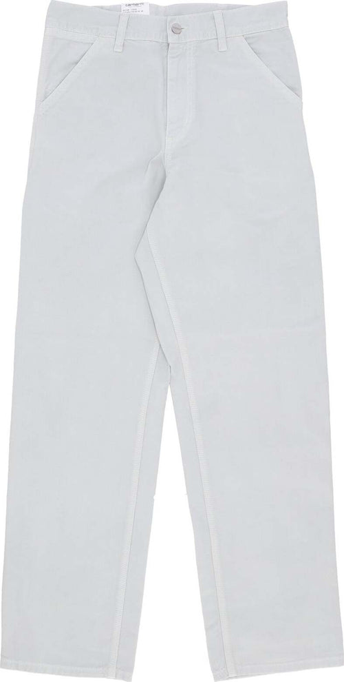 CARHARTT-WIP-Pantalone-Lungo-Uomo-Single-Knee-Pant-Sonic-Silver-Garment-Dyed-da-uomo