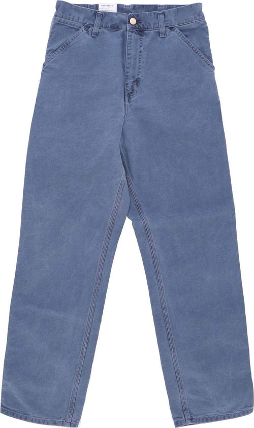 CARHARTT-WIP-Pantalone-Lungo-Uomo-Single-Knee-Pant-Storm-Blue-Faded-da-uomo