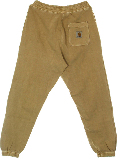 CARHARTT-WIP-Pantalone-Tuta-Leggero-Uomo-Nelson-Sweat-Pant-Dusty-H-Brown-da-uomo