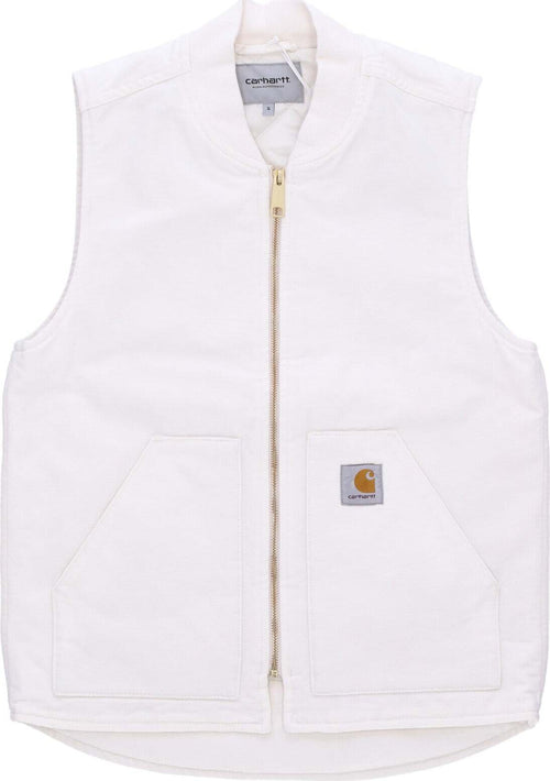 CARHARTT-WIP-Smanicato-Uomo-Classic-Vest-Wax-Rinsed-da-uomo