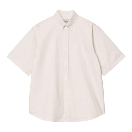 CARHARTT WIP carhartt wip s/s braxton shirt - fleur de sel / wax da uomo