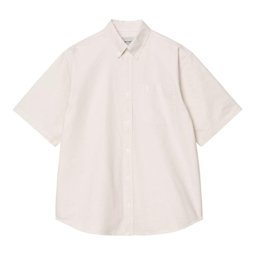 CARHARTT WIP carhartt wip s/s braxton shirt - fleur de sel / wax da uomo