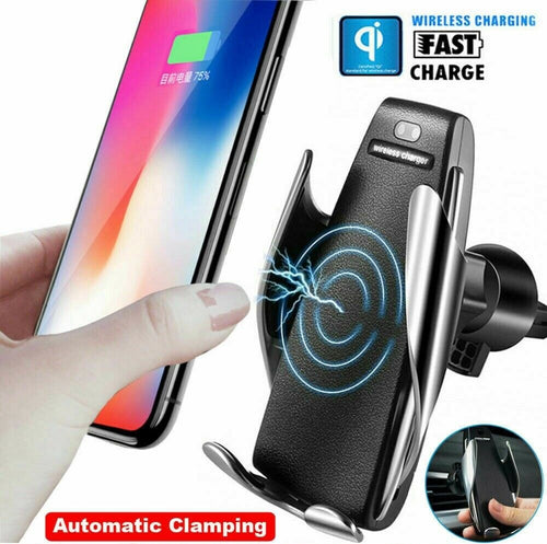 CARICABATTERIA AUTO WIFI WIRELESS SUPPORTO CELLULARE RICARICA VELOCE AUTOMATICO