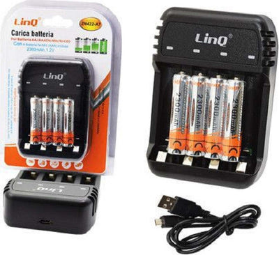 Carica Batterie Pile Stilo Ministilo Aa Aaa Zn422-a7 + 4 Pile Ministilo 2300mah Elettronica/Pile e caricabatterie/Pile monouso Trade Shop italia - Napoli, Commerciovirtuoso.it