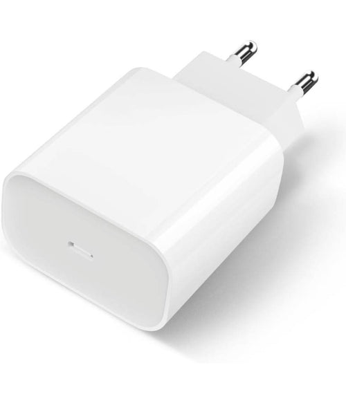 Carica Batterie Rapido Usb Type C Da 20w Caricatore Smartphone Tablet Spina 220v