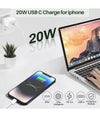 Carica Batterie Rapido Usb Type C Da 20w Caricatore Smartphone Tablet Spina 220v