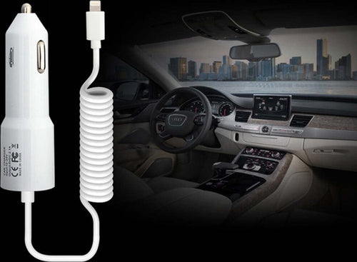 CARICABATTERIA 2.1A PER AUTO O CAMION 12v 24V CON CAVO PER IPHONE 5 5s HY-14-001 Elettronica/Cellulari e accessori/Accessori/Caricabatterie/Caricabatterie da auto Trade Shop italia - Napoli, Commerciovirtuoso.it