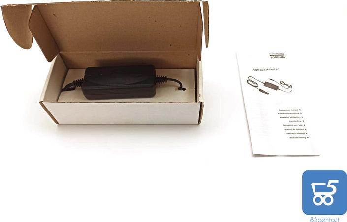 Caricabatteria alimentatore accendisigari auto 12V notebook Toshiba Tecra Satellite PX1042E-1NPO 72W 15V 4A Spinotto 6mmx3mm