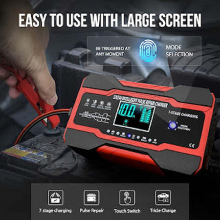 Caricabatteria Auto 12v 10a/24v 5a Ricarica Rapida 7 Stadi Display Lcd Q-dp1210 Auto e Moto/Parti per auto/Batterie e accessori/Caricabatterie Trade Shop italia - Napoli, Commerciovirtuoso.it
