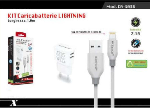 Caricabatteria-Caricatore-2-Porte-Usb-2.1a-+-Cavo-Lightning-1-Mt-Maxtech-Ca-s038