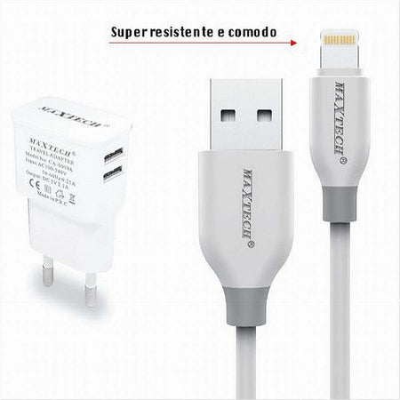 Caricabatteria-Caricatore-2-Porte-Usb-2.1a-+-Cavo-Lightning-1-Mt-Maxtech-Ca-s038