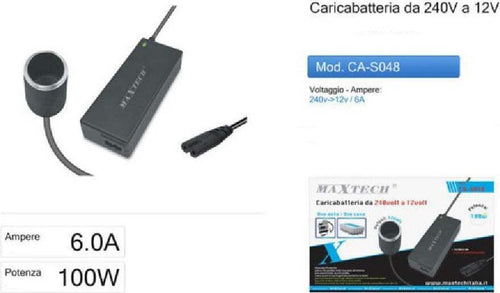 Caricabatteria Da 240v A 12v Ca-s048 Alimentatore 100w Auto Presa Pc Per Notebook Casa, arredamento e bricolage > Illuminazione da interno > LED e Trasformatori Trade Shop italia - Napoli, Commerciovirtuoso.it