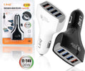 Caricabatteria Da Auto Ricarica Veloce 4 Porte Usb 5v 9v 12v 24v 7.2a 36w C-9v36 Elettronica/Cellulari e accessori/Accessori/Caricabatterie/Caricabatterie da auto Trade Shop italia - Napoli, Commerciovirtuoso.it