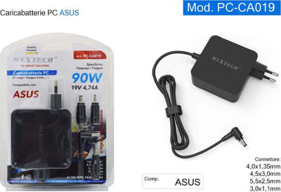 Caricabatteria Pc Compatibile Asus Alimentatore 19v 4.74a 90w Connettori Pc-ca019 Elettronica/Informatica/Accessori/Accessori per PC portatili/Caricabatterie e docking station/Caricatori e alimentatori Trade Shop italia - Napoli, Commerciovirtuoso.it