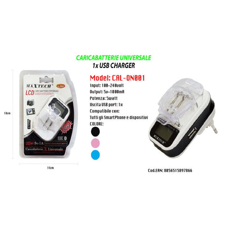 Caricabatteria-Universale-Caricatore-Lcd-Usb-Per-Cellulare-Fotocamera-Maxtech-Cal-on001