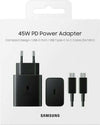 Caricabatteria USB-C 45W PD 3.0 + Cavo originale Samsung per Galaxy S22 S23 S24 Ultra 5G Flip Fold
