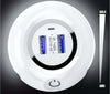 Caricabatterie 2 Porta Usb Lampada Led Luce Notturna Tasto Touch Carica Batteria Gloriashoponline