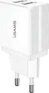 caricabatterie-2,1A-doppia-usb-usams-bianco