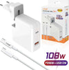 Caricabatterie-2in1-Super-Veloce-Pd96w-+-Usb12w-Type-c-Notebook-Smartphone-Pd9080
