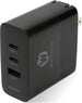 Caricabatterie 65W 2 USB C PD 3.0 USB-A GaN Carica Rapida Spina Pieghevole USA per iPhone 13 Pro Max/13 Pro, MacBook Pro, iPad Pro, Switch, Galaxy S21 S22 s23 S24 - EX DEMO