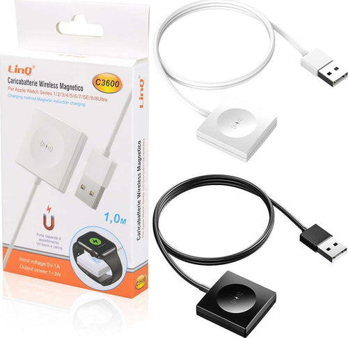 Caricabatterie Ad Induzione Wireless Magnetico 5v-1a 1 Mt Per Apple Watch C3600 Elettronica/Cellulari e accessori/Accessori/Caricabatterie/Caricabatterie a induzione Trade Shop italia - Napoli, Commerciovirtuoso.it