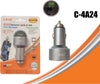 Caricabatterie Alimentatore Caricatore Da Auto 2 Usb 2a+2.4a Con Luce Blu C-4a24 Elettronica/Cellulari e accessori/Accessori/Caricabatterie/Caricabatterie da auto Trade Shop italia - Napoli, Commerciovirtuoso.it