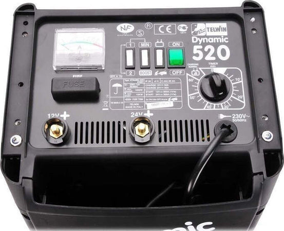CARICABATTERIE AVVIATORE MONOFASE 230V-12-24V DYNAMIC 520 START TELWIN 829383 Auto e Moto/Attrezzi per veicoli/Attrezzi per batteria/Caricabatterie Trade Shop italia - Napoli, Commerciovirtuoso.it