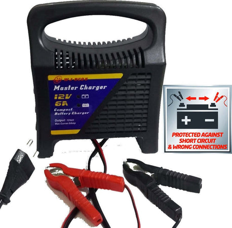 CARICABATTERIE BATTERIA PIOMBO PER MOTO SCOOTER CON VOLTAGGIO DA 12V 6 AMPERE Auto e Moto/Attrezzi per veicoli/Attrezzi per batteria/Caricabatterie Trade Shop italia - Napoli, Commerciovirtuoso.it
