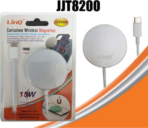 Caricabatterie Caricatore Ad Induzione Wireless Qc Magnetico 15w Type-c Jjt8200 Elettronica/Cellulari e accessori/Accessori/Caricabatterie/Caricabatterie a induzione Trade Shop italia - Napoli, Commerciovirtuoso.it