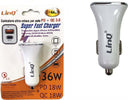 Caricabatterie Caricatore Da Auto Adattatore Ultra Rapido Pd + Qc 3.0 36w C-4a36 Elettronica/Cellulari e accessori/Accessori/Caricabatterie/Caricabatterie da auto Trade Shop italia - Napoli, Commerciovirtuoso.it