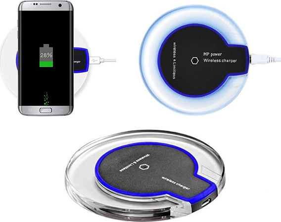 Caricabatterie Caricatore Wireless Senza Fili per Smartphone Apple iPhone X iPhone 8 Plus iPhone 8 Samsung S9 S9+ S8 S8 + S7 S7 Edge S6 LG Nexus 5 compatibili con Wireless Qi