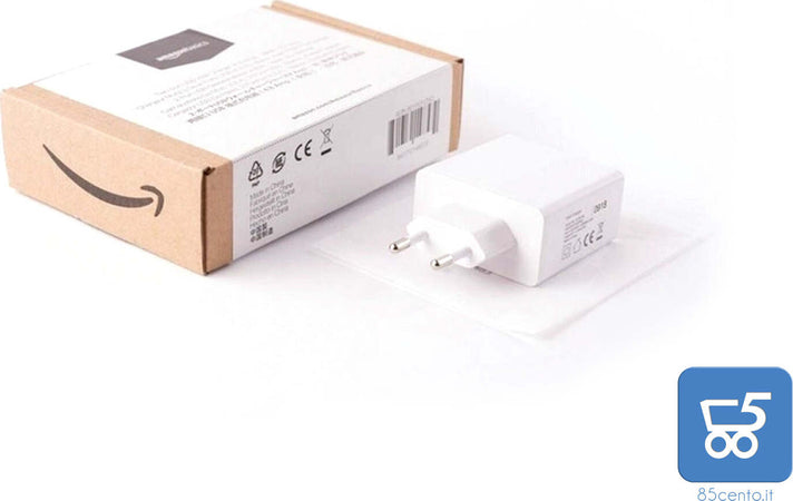 Caricabatterie da Muro 4,8 A 2 Porte USB Bianco Presa Europea