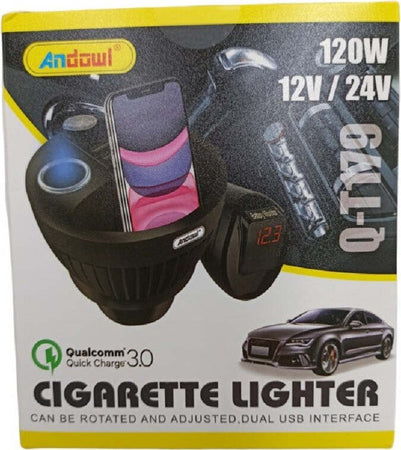 Caricabatterie Per Auto 120w 12/24v Ricarica Rapida Accendisigari 2xusb Q-t179 Elettronica/Cellulari e accessori/Accessori/Caricabatterie/Caricabatterie da auto Trade Shop italia - Napoli, Commerciovirtuoso.it