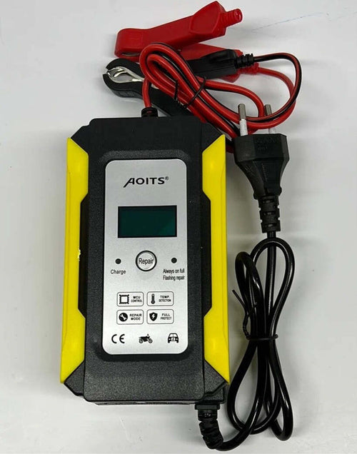 Caricabatterie-per-batterie-al-piombo-10A-12Volt-AOITS-DISPLAY-CON-PINZE-IT-1022