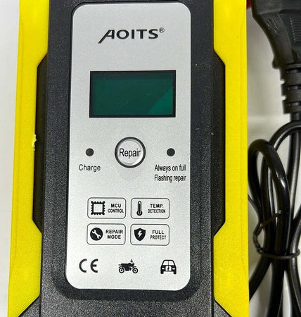 Caricabatterie-per-batterie-al-piombo-10A-12Volt-AOITS-DISPLAY-CON-PINZE-IT-1022