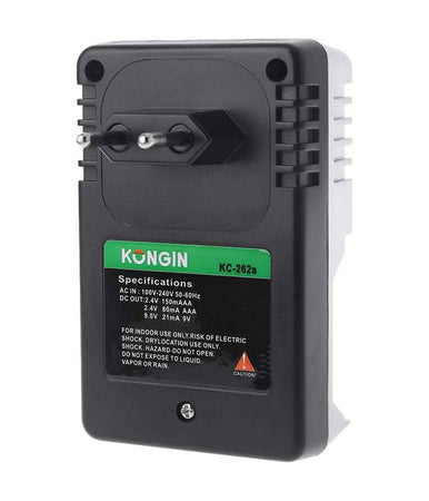Caricabatterie Per Batterie Pile Ricaricabili Carica Batteria Aa Aaa 9v Ni-mh Cd