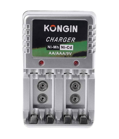 Caricabatterie Per Batterie Pile Ricaricabili Carica Batteria Aa Aaa 9v Ni-mh Cd