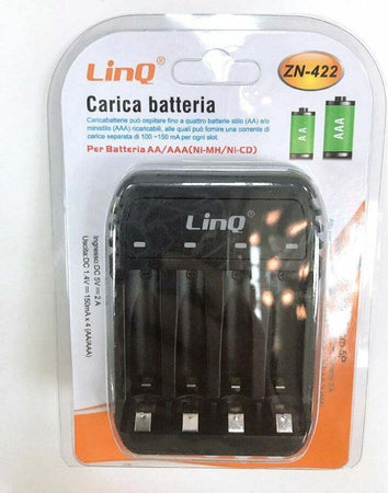 Caricabatterie Pile Telescopico 4 Slot Indicatori Led Stilo Ministilo Aa Aaa Zn-422 Elettronica/Cellulari e accessori/Accessori/Caricabatterie/Caricabatterie da auto Trade Shop italia - Napoli, Commerciovirtuoso.it